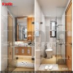 Thiết kế nội thất phòng tắm phòng ngủ 2 khách sạn mini cổ điển đẹp sh ks 0027