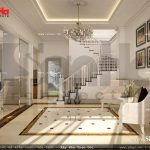 Mẫu thiết kế sảnh chờ biệt thự Pháp sh btp 0092