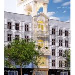 Phối cảnh nhà ống kiến trúc Pháp đẳng cấp sh nop 0110