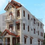 Thiết kế nhà phố kiến trúc Pháp sang trọng sh nop 0111