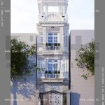 Mẫu thiết kế nhà phố kiến trúc cổ ddienr Pháp tại Hải Phòng sh nop 0115