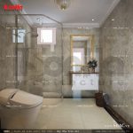 Mẫu thiết kế phòng vệ sinh 2 sh btp 0092