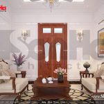 Mẫu thiết kế nội thất phòng sinh hoạt chung nhà ống cổ điển sh nop 0113