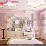 Thiết kế nội thất phòng ngủ con gái cổ điển Pháp sh nop 0110