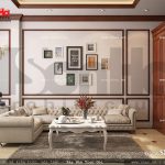 Mẫu nội thất phòng sinh hoạt cổ điển Pháp sh nop 0110