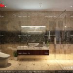 Thiết kế nội thất phòng wc tầng 2 sh nop 0113