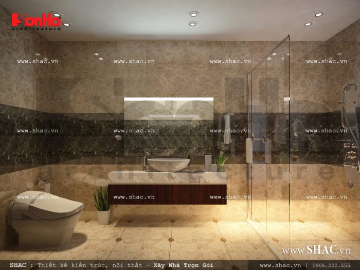 Thiết kế nội thất phòng wc tầng 2 sh nop 0113