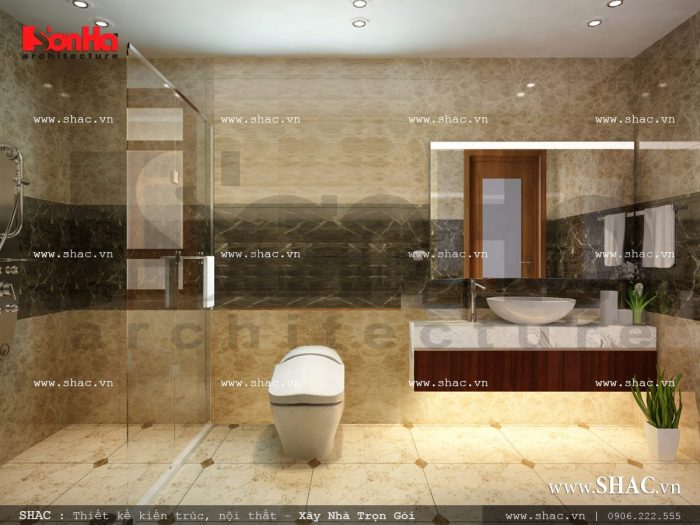 Mẫu thiết kế nội thất phòng wc tầng 4 sh nop 0113