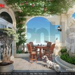 Mẫu tiểu cảnh sân thượng thân thiện môi trường sh nop 0110