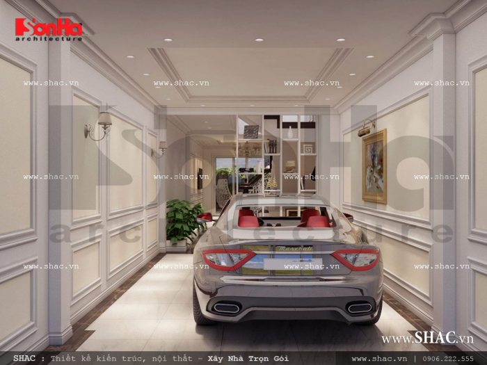 Gara oto nhà phố cổ điển sh nop 0110