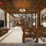 Nội thất phòng khách cổ điển sang trọng sh nop 0111