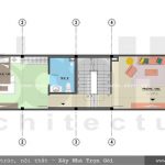 Mặt bằng tầng 2 nhà ống kiến trúc cổ điển Pháp sh nop 0115