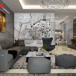 Mẫu thiết kế nội thất phòng khách hiện đại đẹp sh nod 0157
