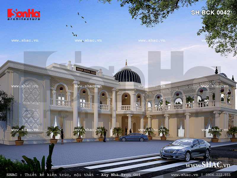 Thiết kế nhà hàng kiến trúc Pháp tại Gia Lai sh bck 0042