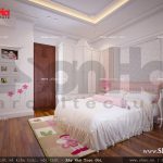 Mẫu thiết kế nội thất phòng ngủ con gái cổ điển sh nop 0112