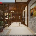 Thiết kế nội thất phòng khách cổ điển sang trọng sh nop 0111