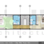 Mặt bằng tầng 3 nhà ống kiến trúc cổ điển Pháp sh nop 0115