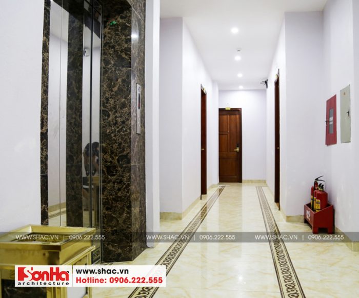 6 Ảnh thực tế nội thất hành lang khách sạn cổ điển 5 tầng tại quảng ninh sh ks 0026