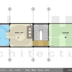 Mặt bằng tầng 4 nhà ống kiến trúc cổ điển Pháp sh nop 0115