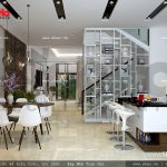 Mẫu thiết kế nội thất phòng bếp hiện đại sh nod 0157