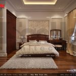 Mẫu thiết kế nội thất phòng ngủ 1 cổ điển sh nop 0112
