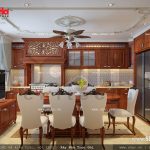 Mẫu nội thất phòng bếp phong cách Pháp đẹp sh nop 0110