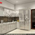 Thiết kế khu bếp khách sạn mini cổ điển đẹp sh ks 0027