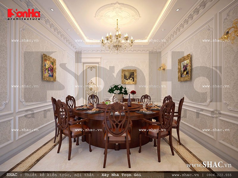 Thiết kế nội thất phòng ăn VIP 2 nhà hàng sang trọng sh bck 0042