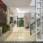 Thiết kế nội thất sảnh nhà phố hiện đại sh nod 0157