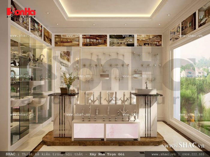 Thiết kế mẫu showroom thiết bị vệ sinh sh btp 0092