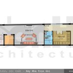 Mặt bằng công năng tầng 5 nhà ống cổ điển Pháp sang trọng sh nop 0114