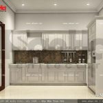 Mẫu thiết kế khu bếp khách sạn mini cổ điển đẹp sh ks 0027