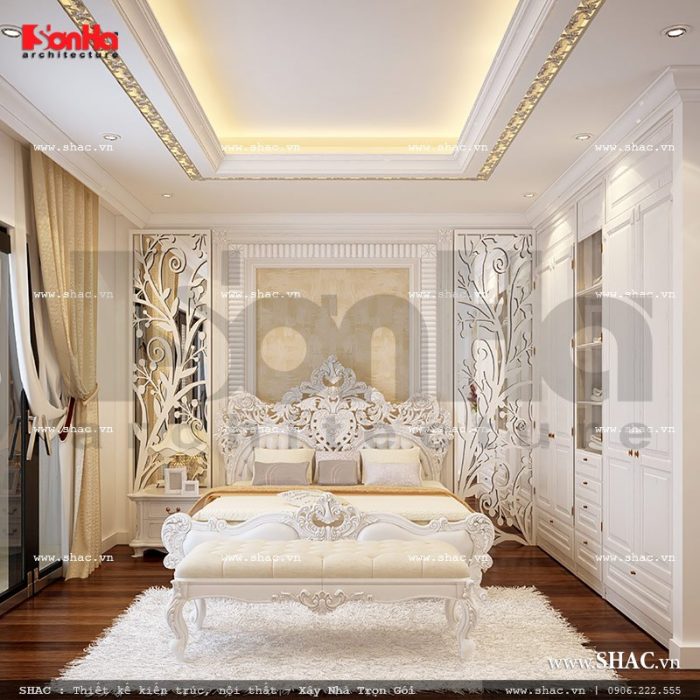 Mẫu thiết kế nội thất phòng ngủ 1 nhà phố hiện đại sh nod 0157