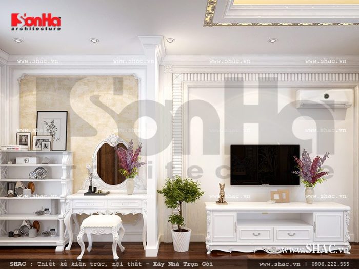 Thiết kế nội thất phòng ngủ 1 nhà phố hiện đại sh nod 0157