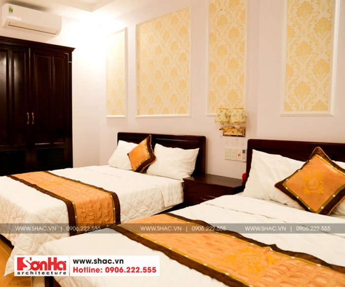 9 Ảnh thực tế nội thất phòng ngủ đôi khách sạn 2 sao tại quảng ninh sh ks 0026