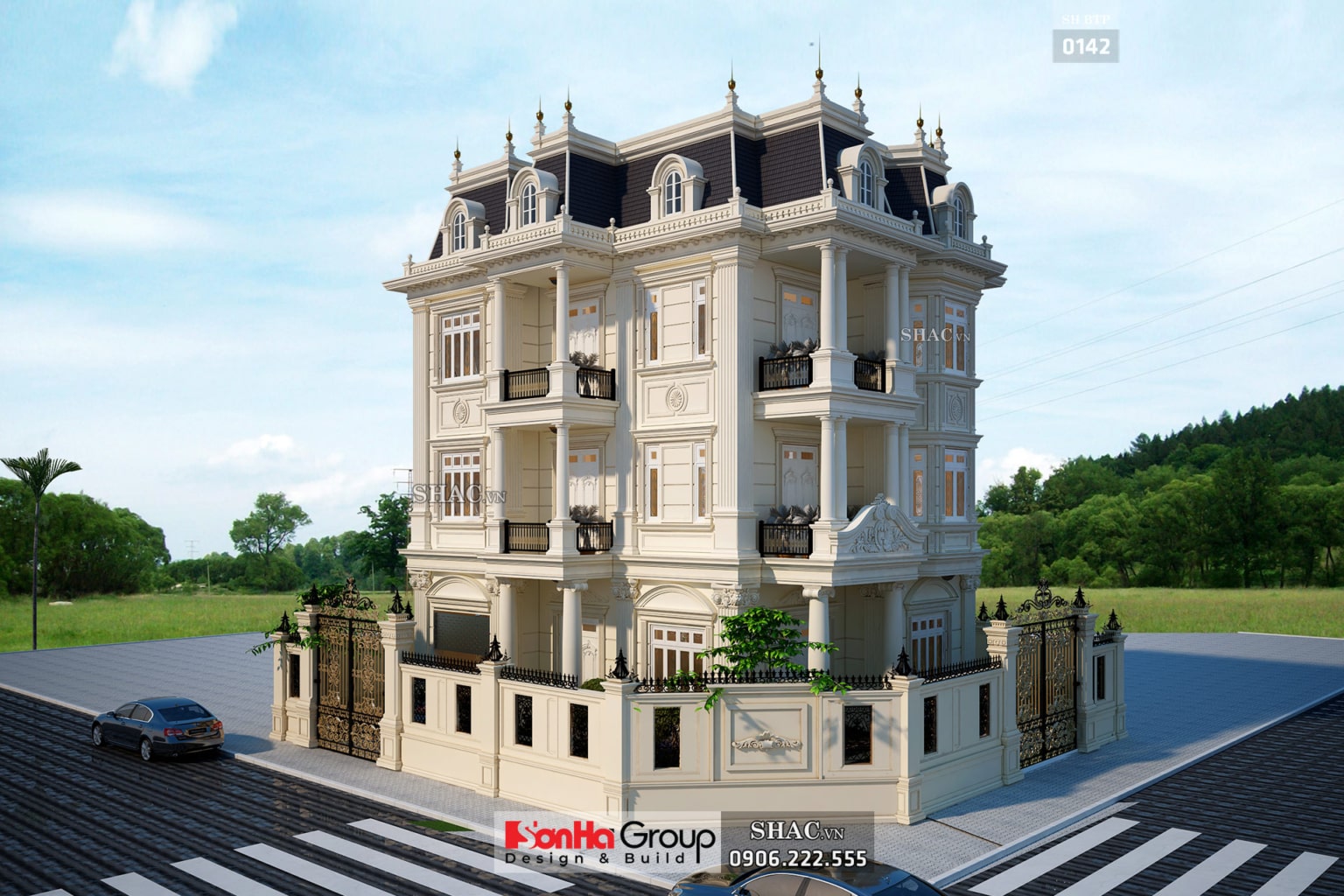 biệt thự 4 tầng Pháp biệt thự 4 tầng Pháp