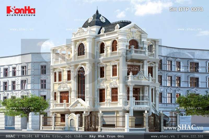 biệt thự 4 tầng Pháp biệt thự 4 tầng Pháp