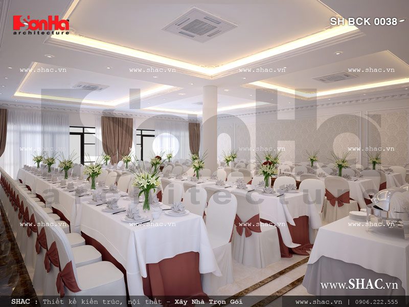 Mẫu nội thất cổ điển phòng ăn VIP 8 sang trọng SH BCK 0038