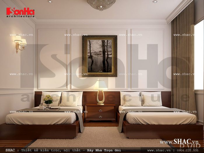 Mẫu nội thất phòng ngủ VIP khách sạn Pháp đẳng cấp sh ks 0026