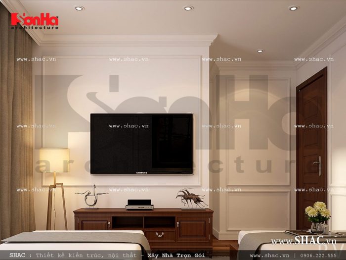 Mẫu nội thất phòng ngủ VIP 4 khách sạn Pháp sang trọng sh ks 0026