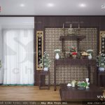 Mẫu phòng thờ cổ điển đẹp sh nop 0109