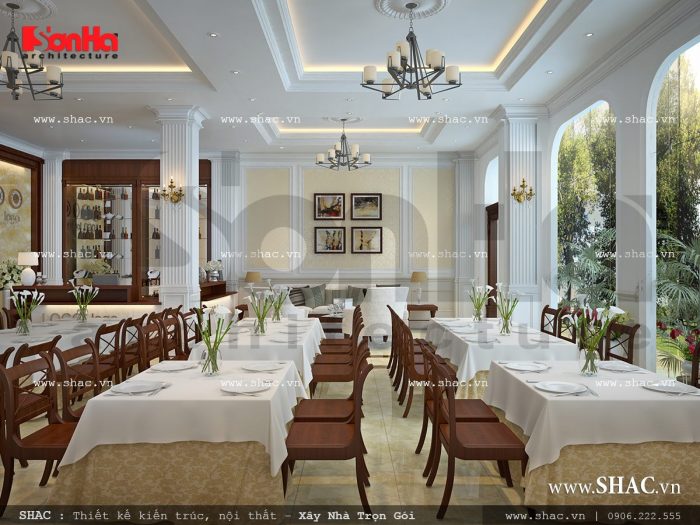 Quầy lễ tân khách sạn cổ điển Pháp sh ks 0026