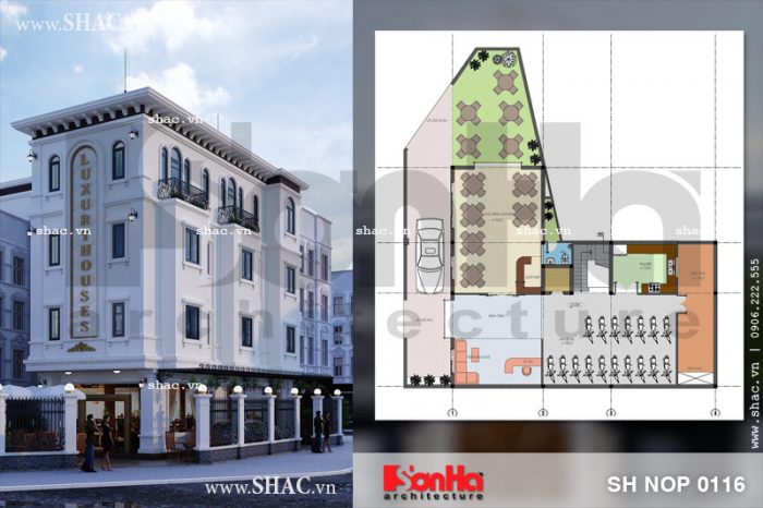 Phối cảnh nhà ở kết hợp kinh doanh kiến Phúc tại Hải Phòng sh nop 0116