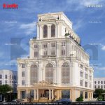 Mẫu thiết kế tổ hợp khách sạn nhà hàng trung tâm tổ chức sự kiện tại Quảng Ninh sh ks 0029