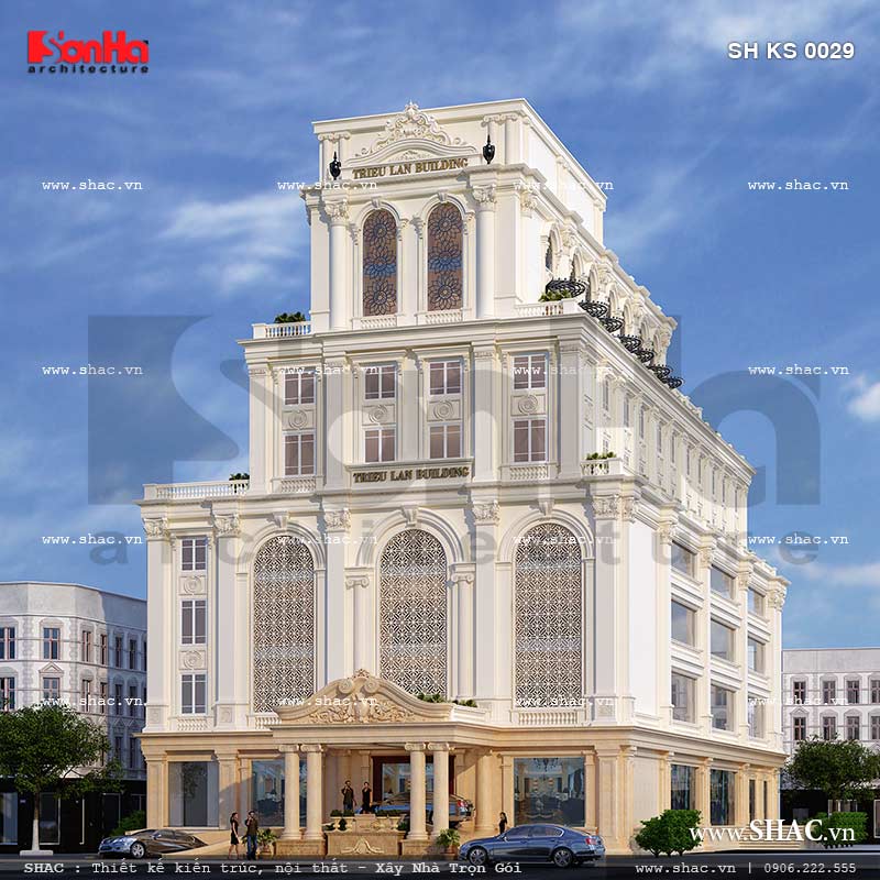 Tổ Hợp Khách Sạn 4 Sao, Nhà Hàng, Trung Tâm Tổ Chức Sự Kiện Triệu Lan – SH KS 0029 2 Mẫu thiết kế tổ hợp khách sạn nhà hàng trung tâm tổ chức sự kiện tại Quảng Ninh sh ks 0029