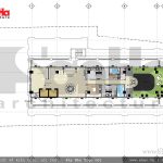 Mặt bằng tầng 8 khách sạn nhà hàng trung tâm tổ chức sự kiện sh ks 0029