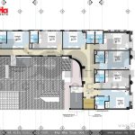 Thiết kế mặt bằng công năng tầng 6 khách sạn cổ điển Pháp 7 tầng sh ks 0028