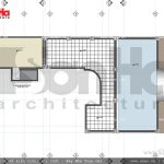 Thiết kế mặt bằng công năng tầng mái khách sạn cổ điển Pháp 7 tầng sh ks 0028