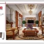 Thiết kế biệt thự kiến trúc Pháp 3 tầng mái ngói đỏ tại Ninh Bình – SH BTP 0094 34