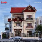 Mẫu thiết kế biệt thự kiến trúc cổ điển Pháp sang trọng tại Ninh Bình sh btp 0094